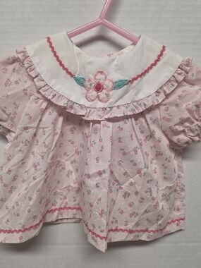 Vintage Cradle Togs baby dress and bloomer set